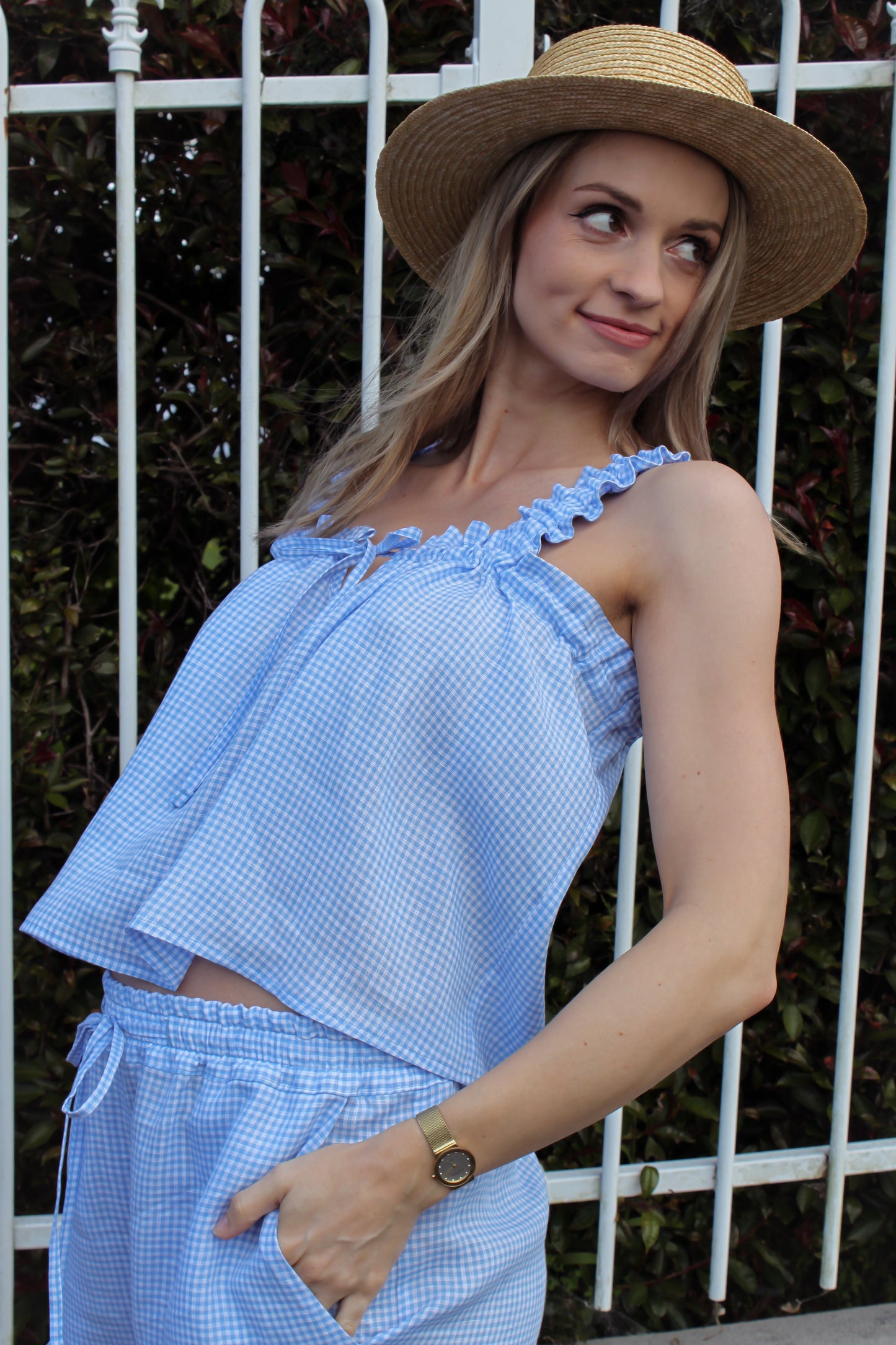Spritz Cami | Cornflower Gingham