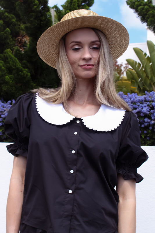 Crumpet Shirt | Black and White