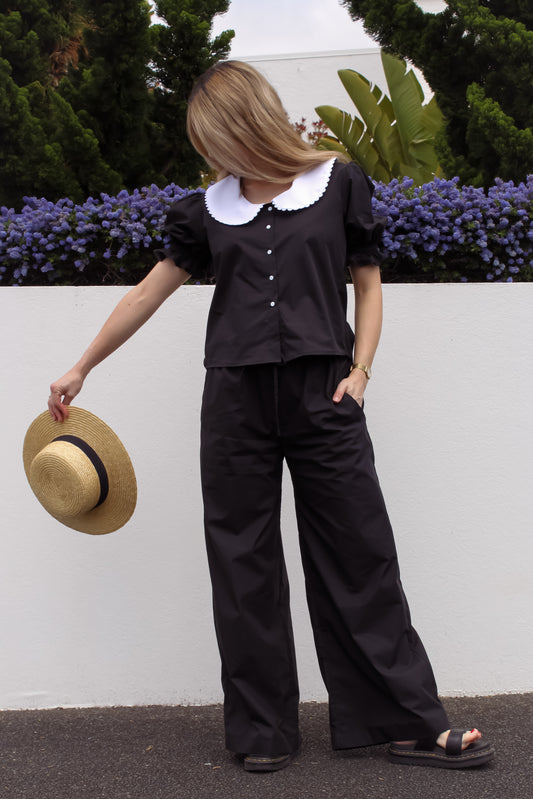 Crumpet Shirt | Black and White