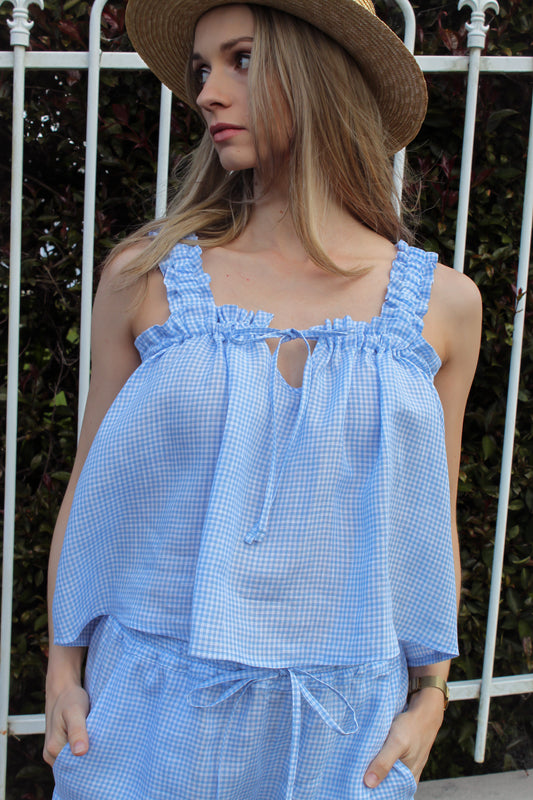 Spritz Cami | Cornflower Gingham