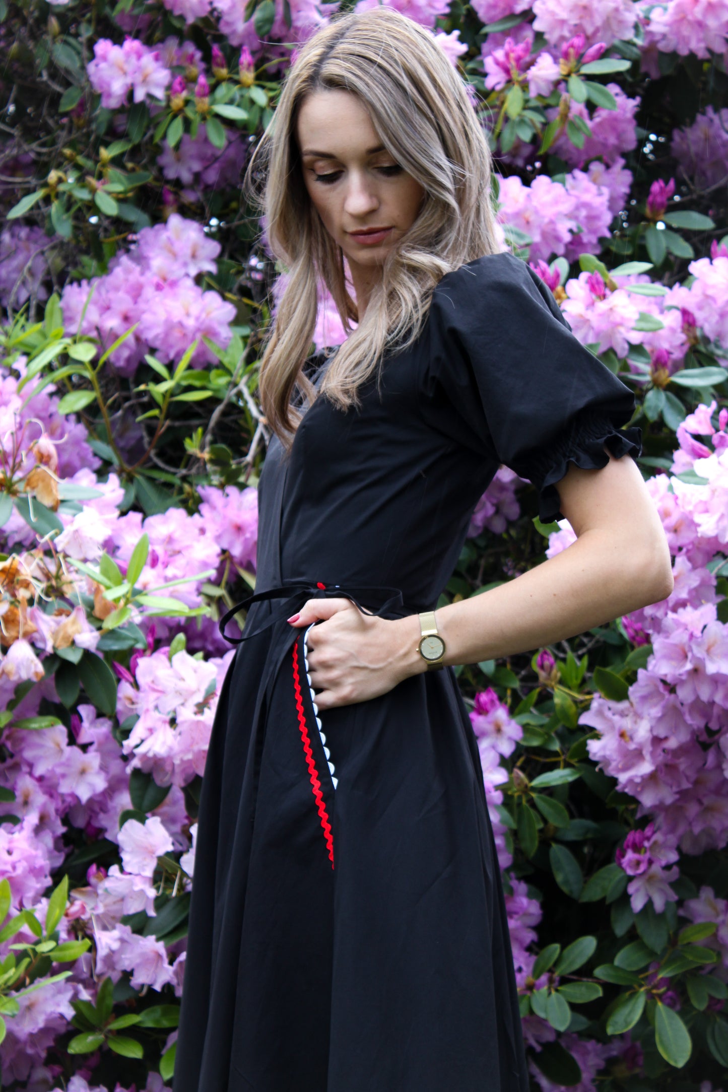 Party Wrap Dress | Raven Black