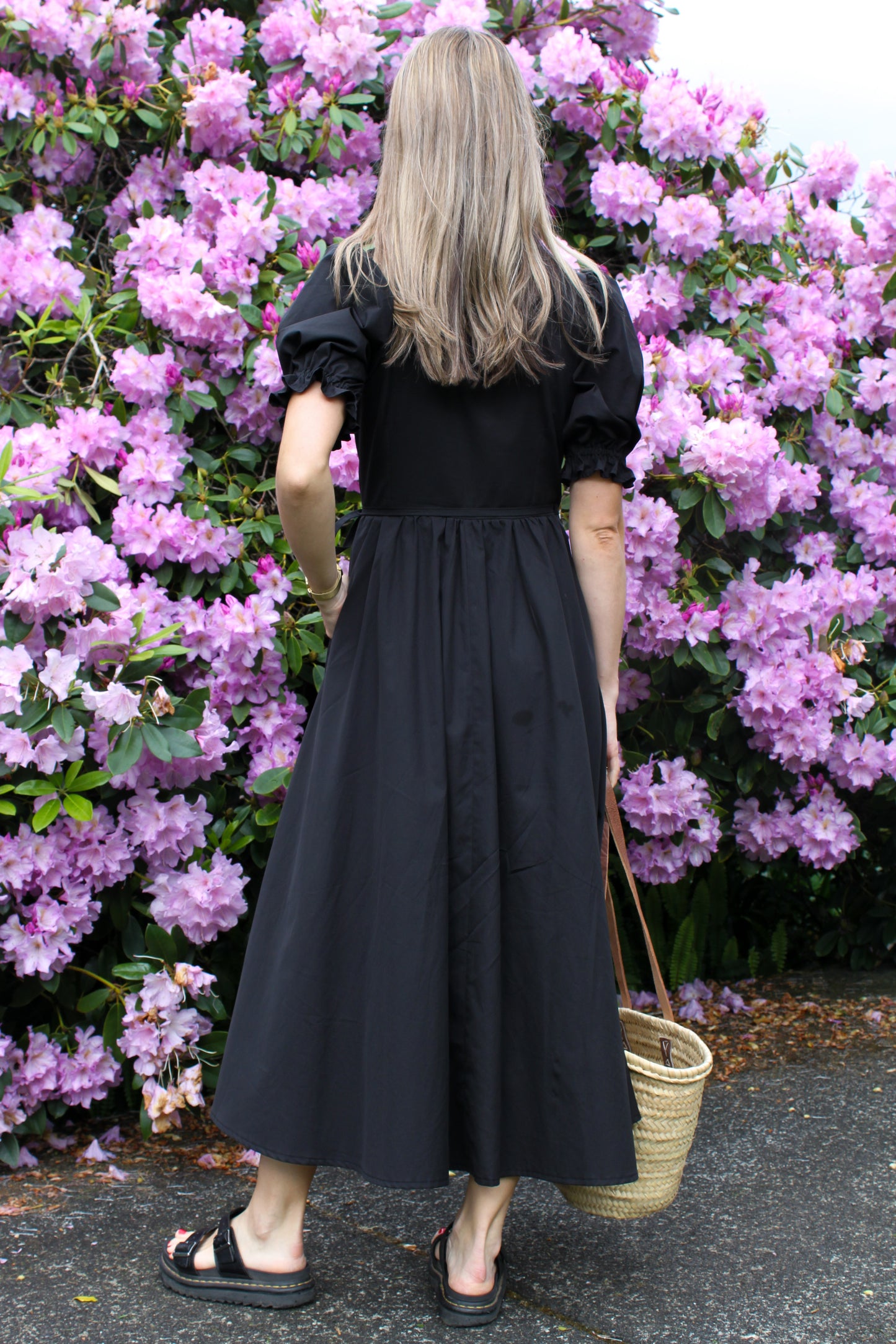 Party Wrap Dress | Raven Black