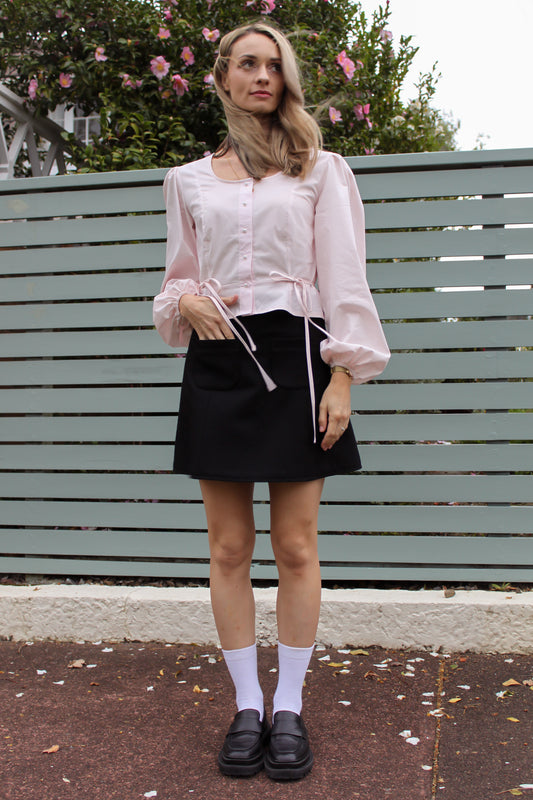 Playground Mini Skirt | Raven Black